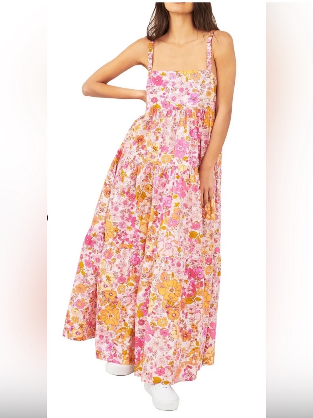 NWT Free People Park Slope Maxi Dress L